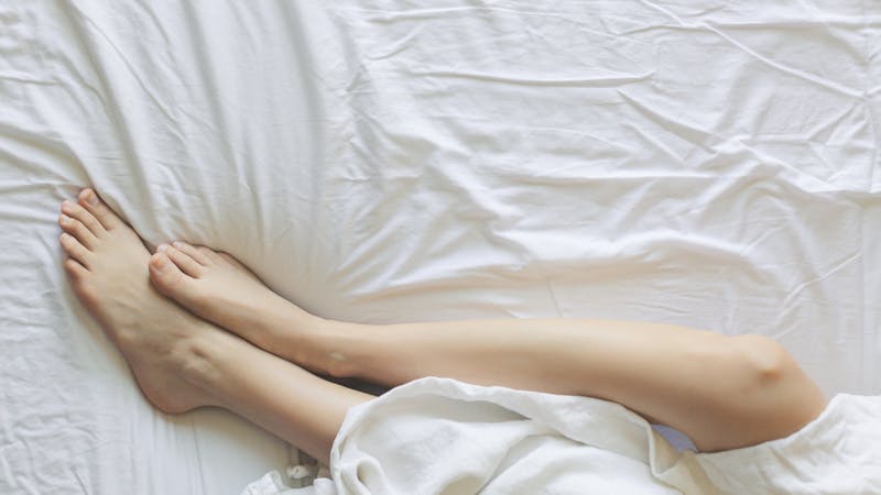 Person sleeping peacefully